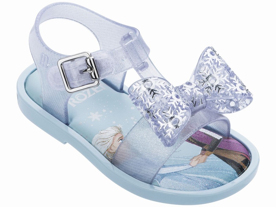 Mini Melissa Disney Frozen Mar Glass Shimmer Bow - Buz Bebek Sandalet - BYIWAE-814